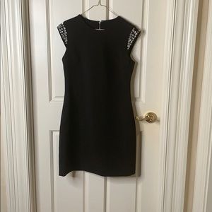 KATE SPADE black dress with shoulder gems